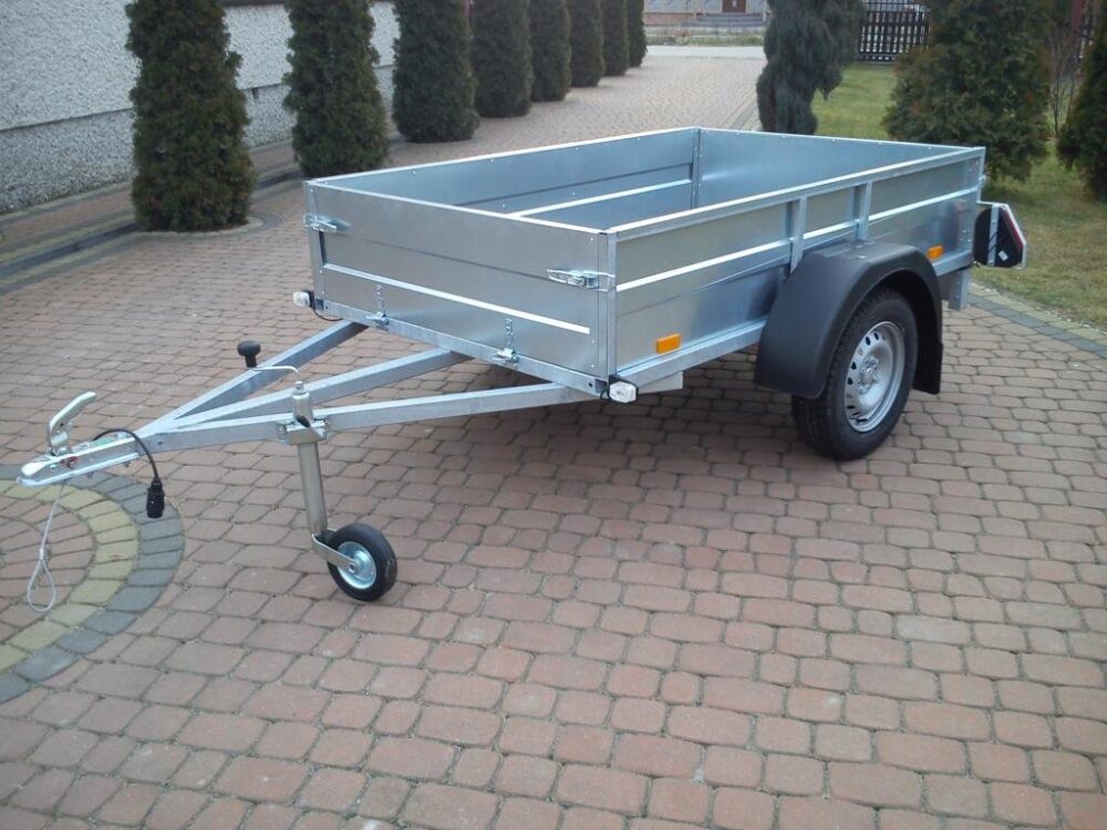 PRZYCZEPA jednoosiowa 201x126x37cm + 80cm plandeka