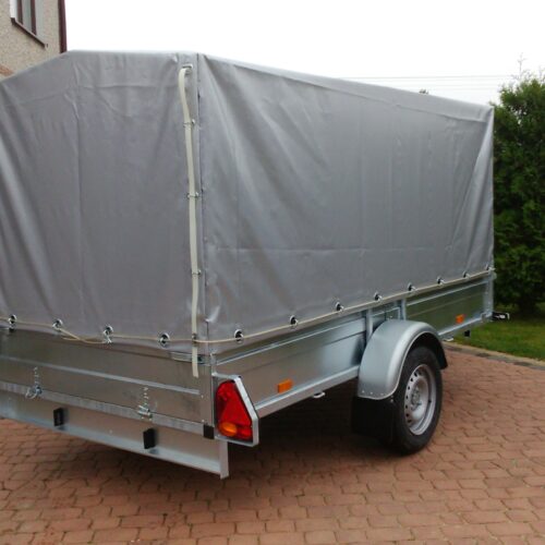 PRZYCZEPA jednoosiowa 281x149x37cm + 100cm plandeka