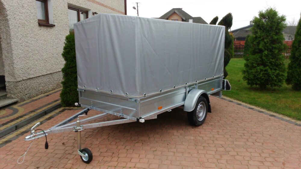 PRZYCZEPA jednoosiowa 281x149x37cm + 100cm plandeka