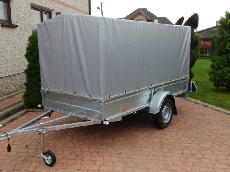 PRZYCZEPA jednoosiowa 281x149x37cm + 100cm plandeka