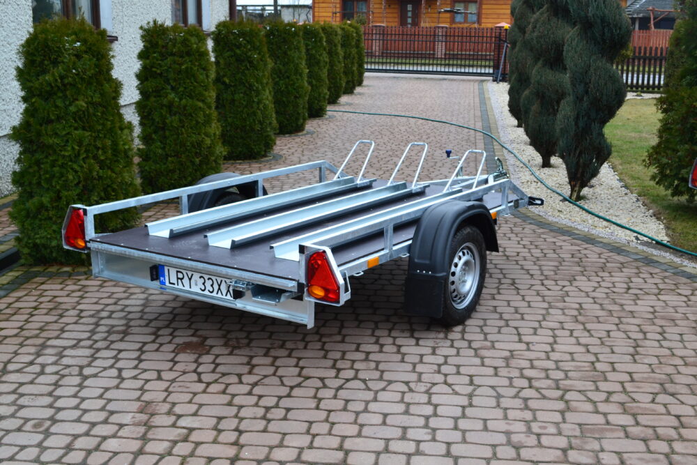 Przyczepa do przewozu 3 motocykli /quadów