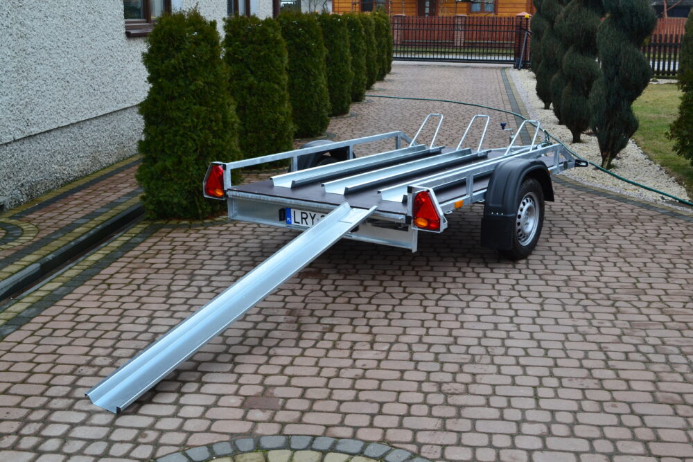 Przyczepa do przewozu 3 motocykli /quadów