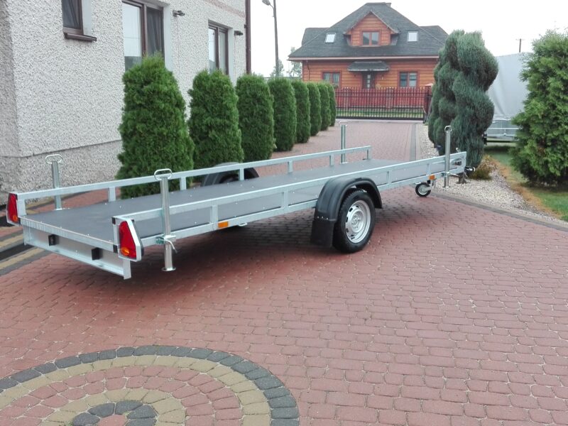 PRZYCZEPA platforma 450x125cm 1-osiowa