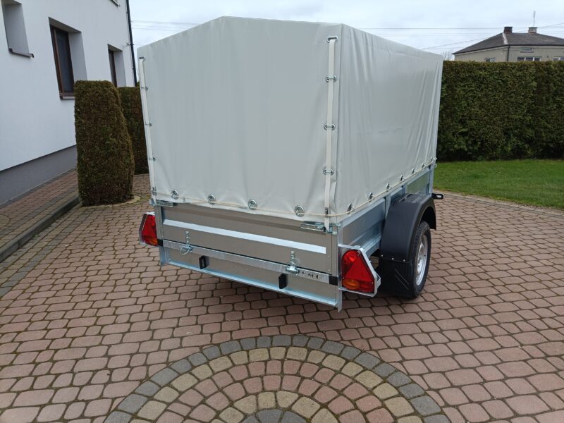 PRZYCZEPA jednoosiowa 201x126x37cm + 80cm plandeka