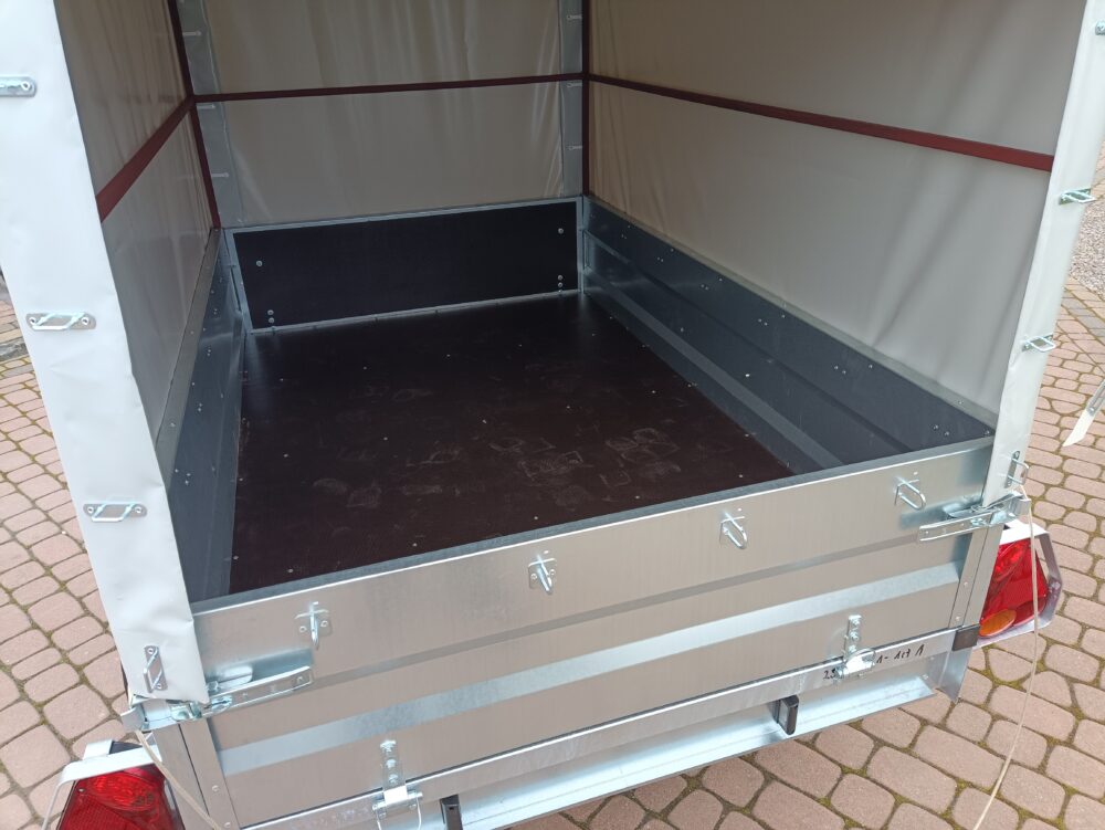 PRZYCZEPA jednoosiowa 201x126x37cm + 80cm plandeka