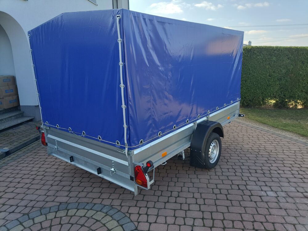 PRZYCZEPA jednoosiowa 301x179x37 + plandeka 120cm