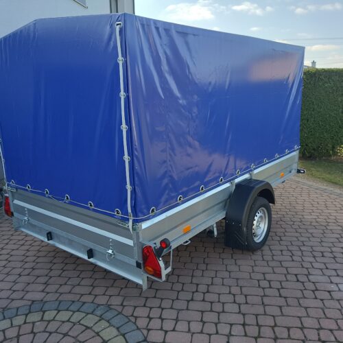 PRZYCZEPA jednoosiowa 301x179x37 + plandeka 120cm