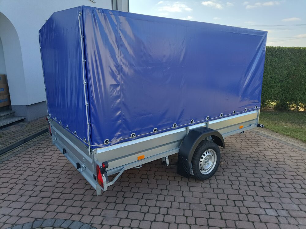 PRZYCZEPA jednoosiowa 301x179x37 + plandeka 120cm