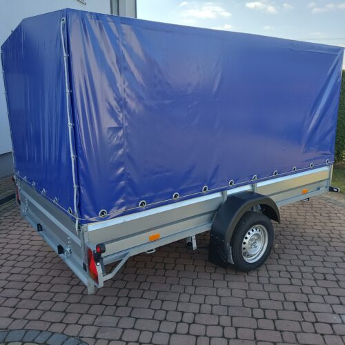 PRZYCZEPA jednoosiowa 301x179x37 + plandeka 120cm